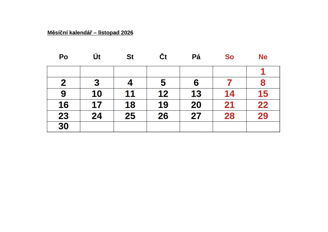 listopad 2026