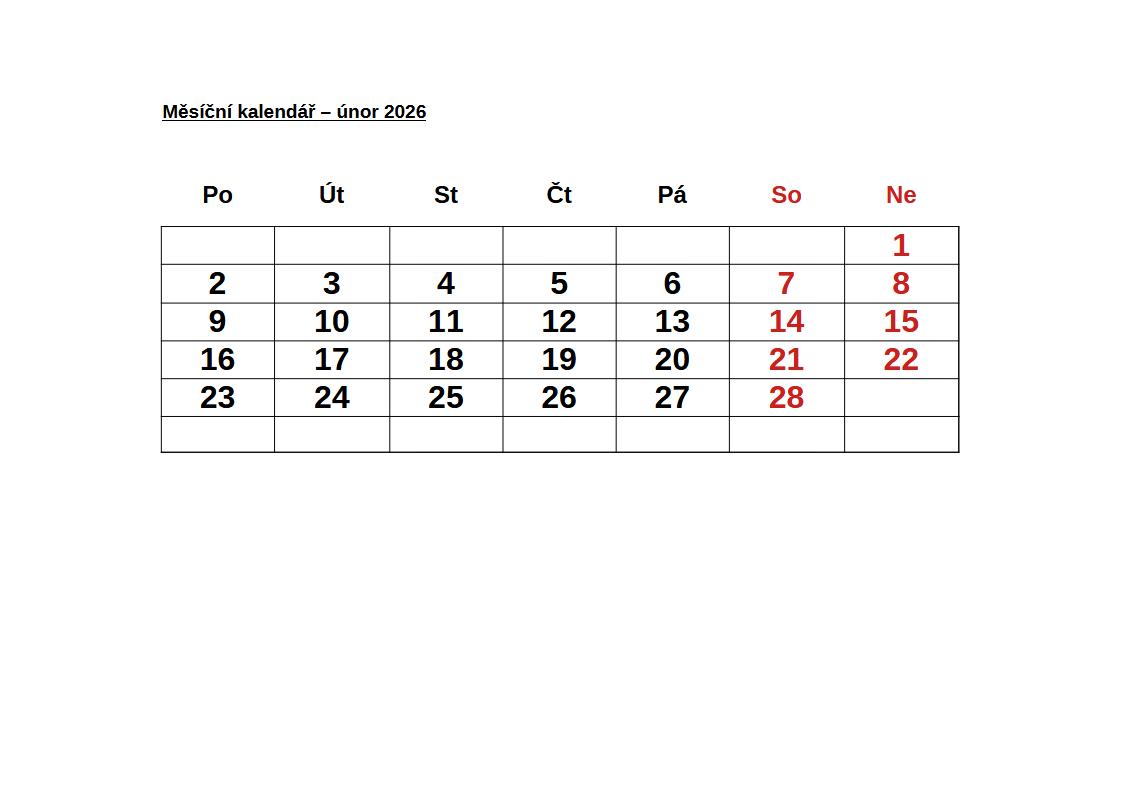 Únor  2026